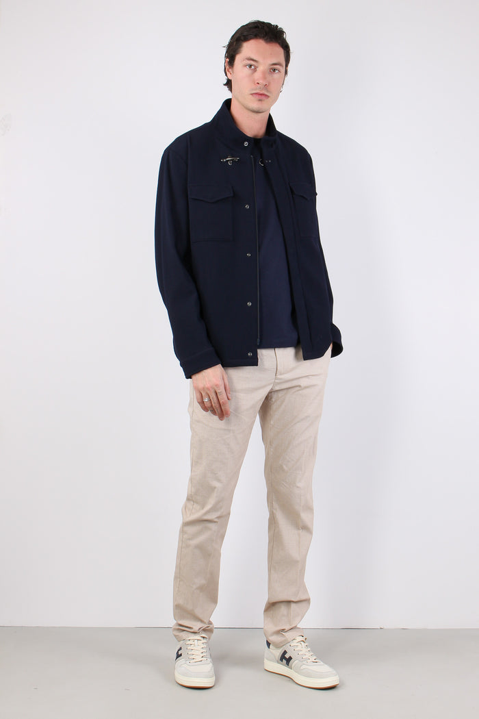 Feel Jacket Punto Milano Blu-7