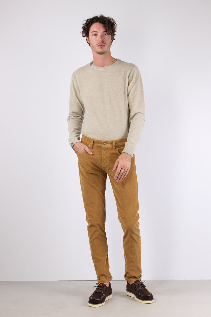 Icon Pantalone Velluto Milleri Bruciato