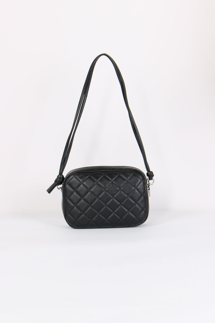 Mini Pochette Matelasse Double Nero-3