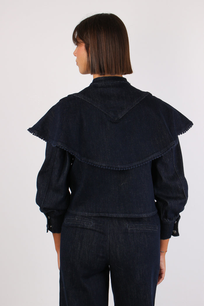Camicia Denim Balza Denim Scuro-4