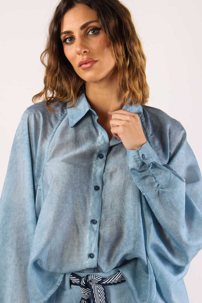 Camicia Over M/l Denim-8
