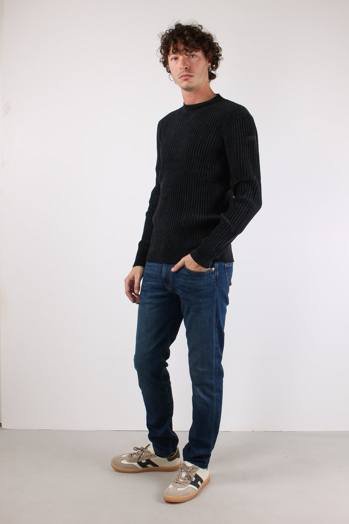 Girocollo Coste Blue Black-3