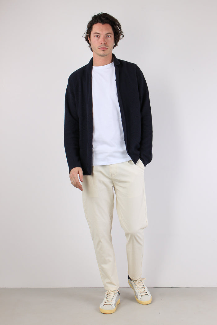 Cardigan In Maglia Navy-3