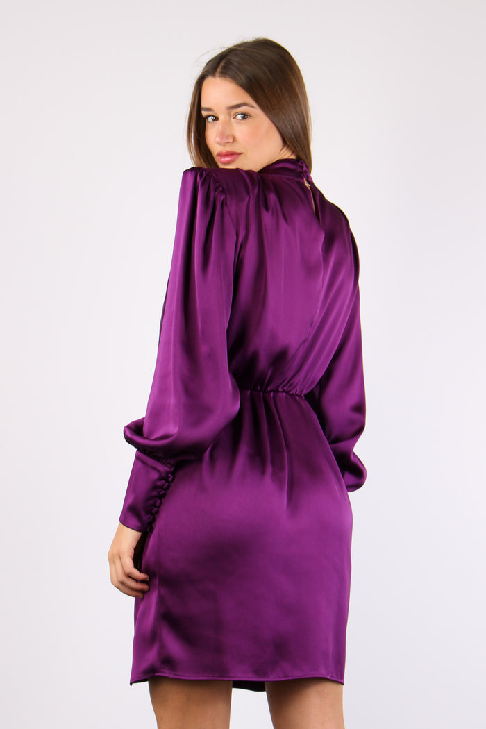 Abito Raso Fiocco Collo Dusty F.-3