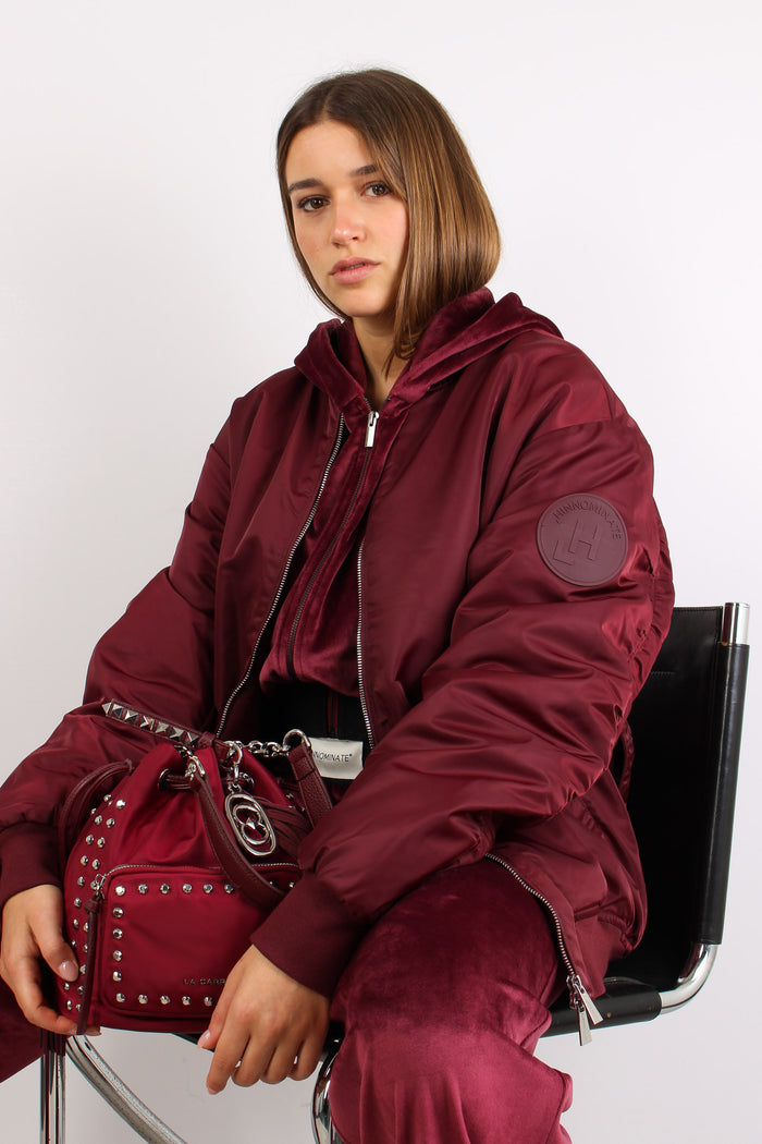 Bomber Piumino Bordeaux-5