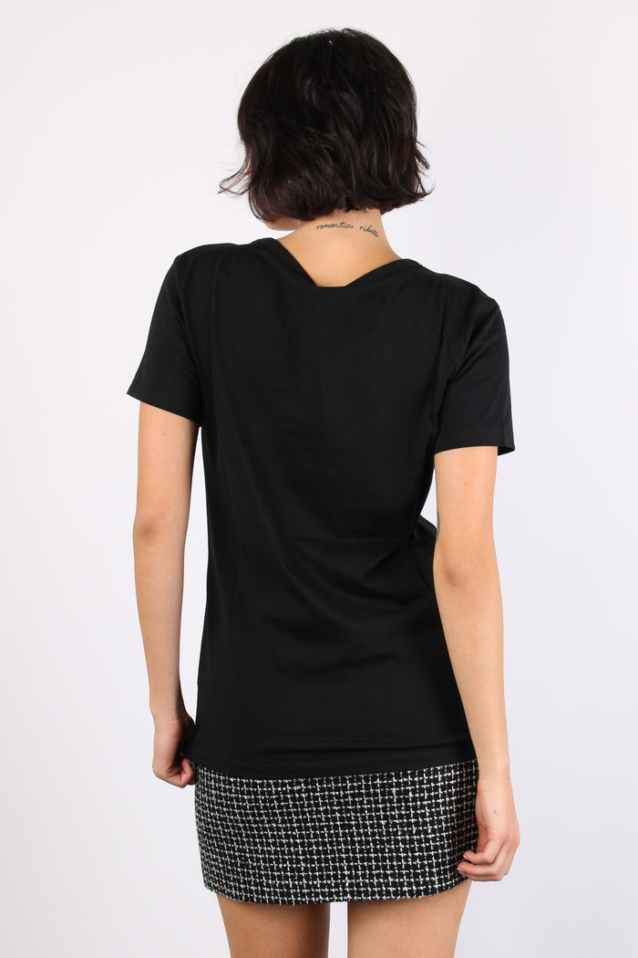 Annachiara T-shirt Collana Black-3