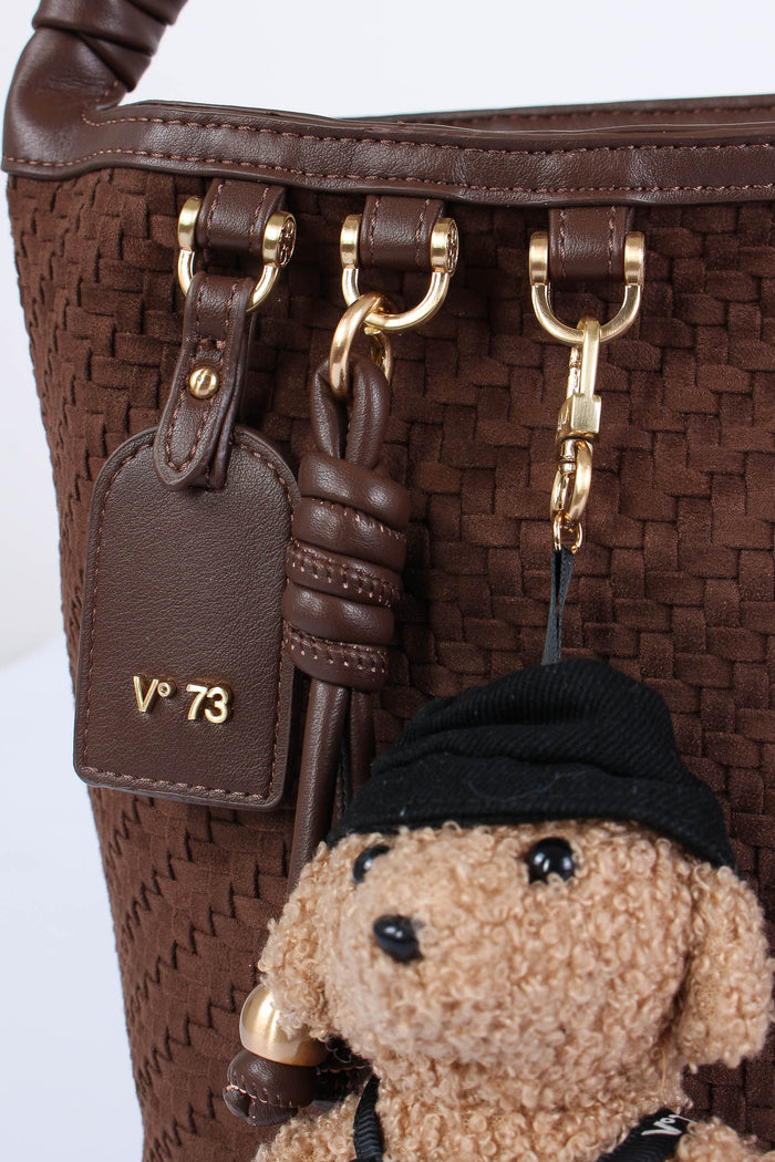 Zelda Pochette Intreccio Moro-6