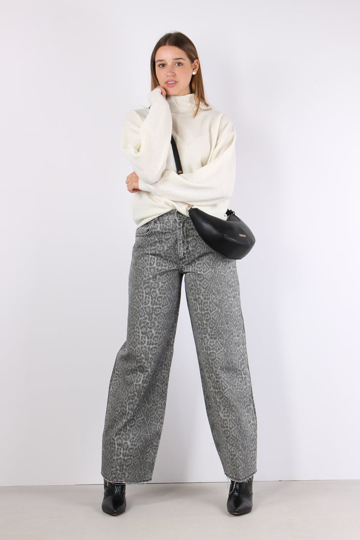 Maglia Collo Alto Star White-5