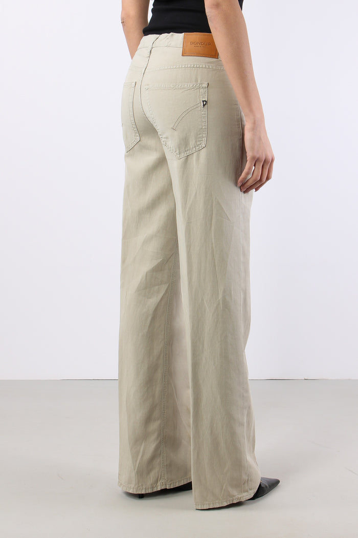 Jacklyn Pantalone Wide Leg Lino Lievito-7