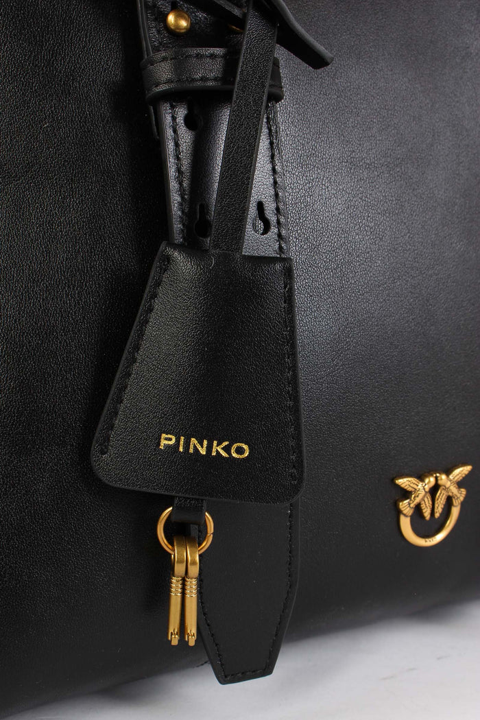 Bowling Bag Media Vitello Nero/gold-6