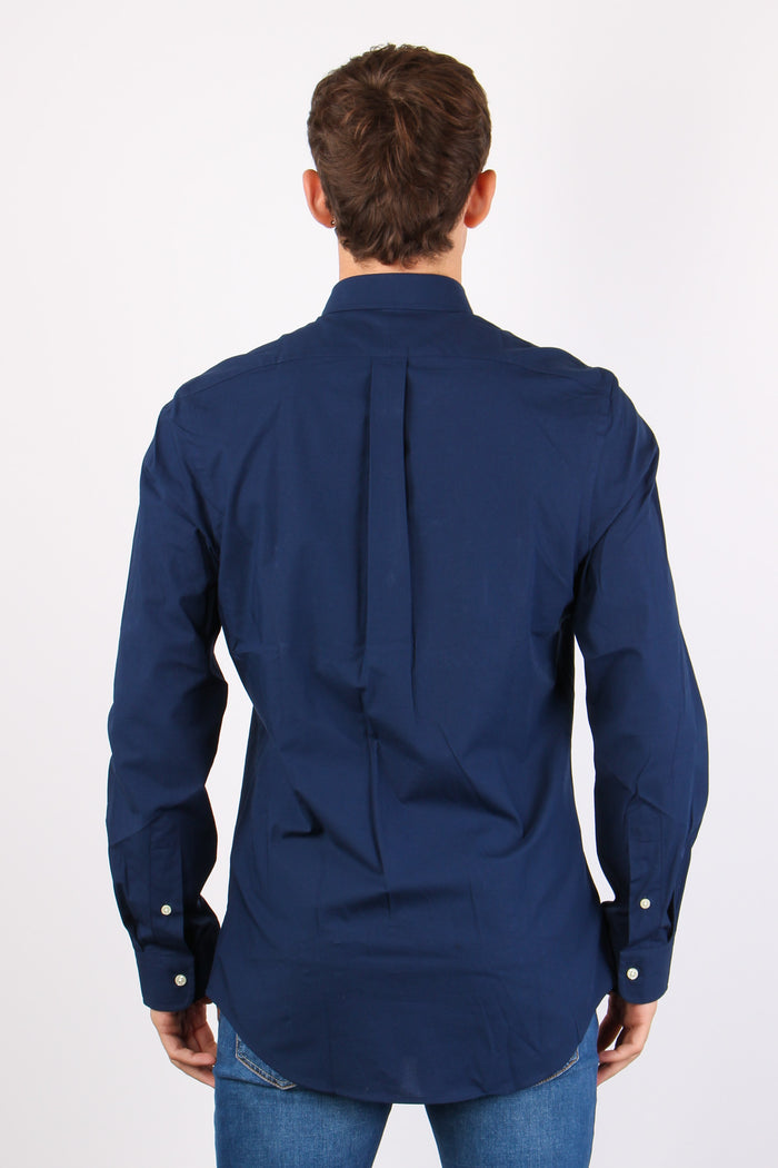 Camicia Classica Popeline Newport Navy-3