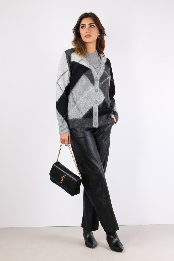 Pantalone Ecopelle Nero-5