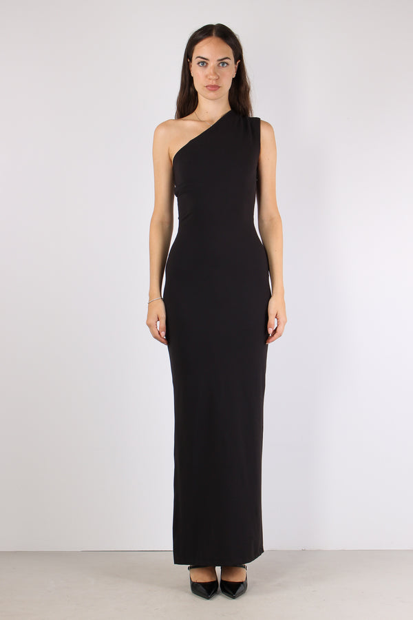 Abito Lungo Monospalla Black
