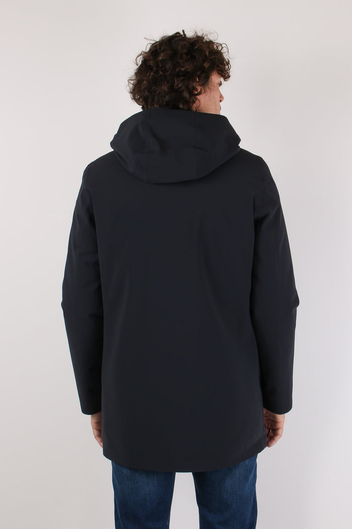 Parka Tecnico Imbottito Blue Black-6