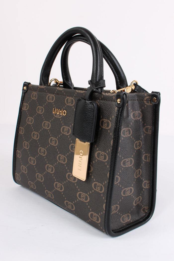 Mini Shopping Monogram Nero-3