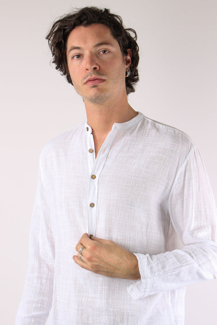 Camicia Serafino Kaftano Bianco-8