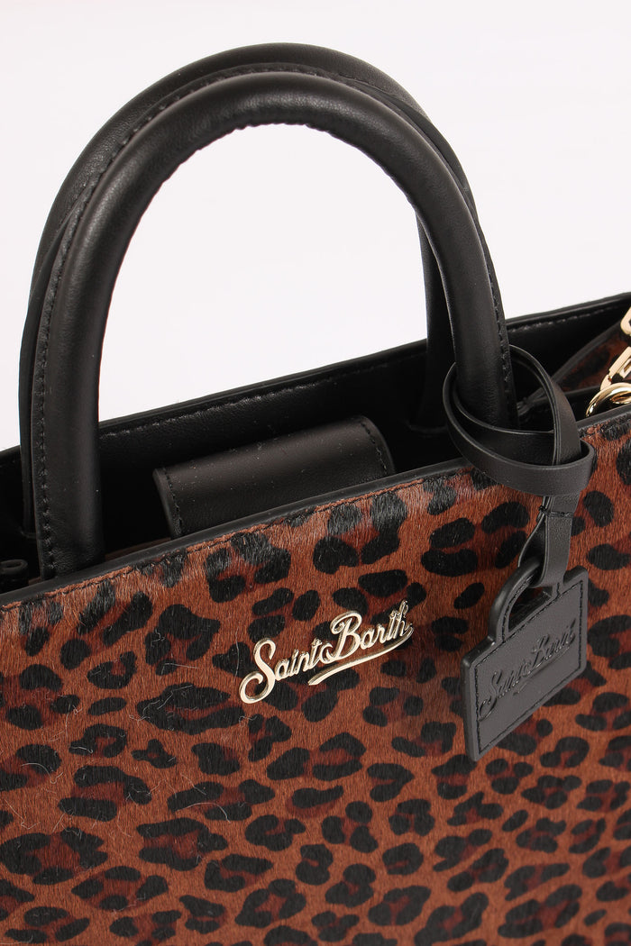 Borsa A Mano Media Animalier Dark Leopard-5