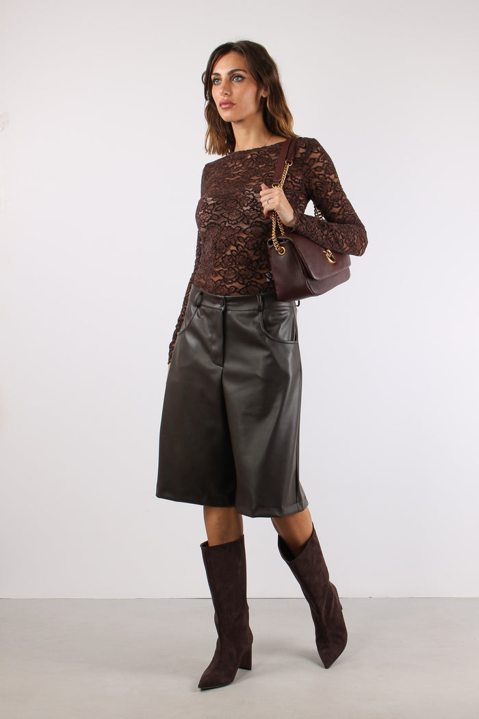 T-shirt M/l Pizzo Ciniglia Moro-6