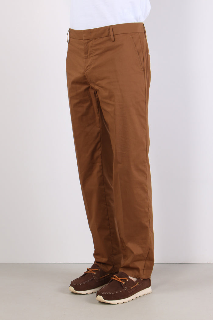 Gaubert Pantalone Popeline Corteccia-4