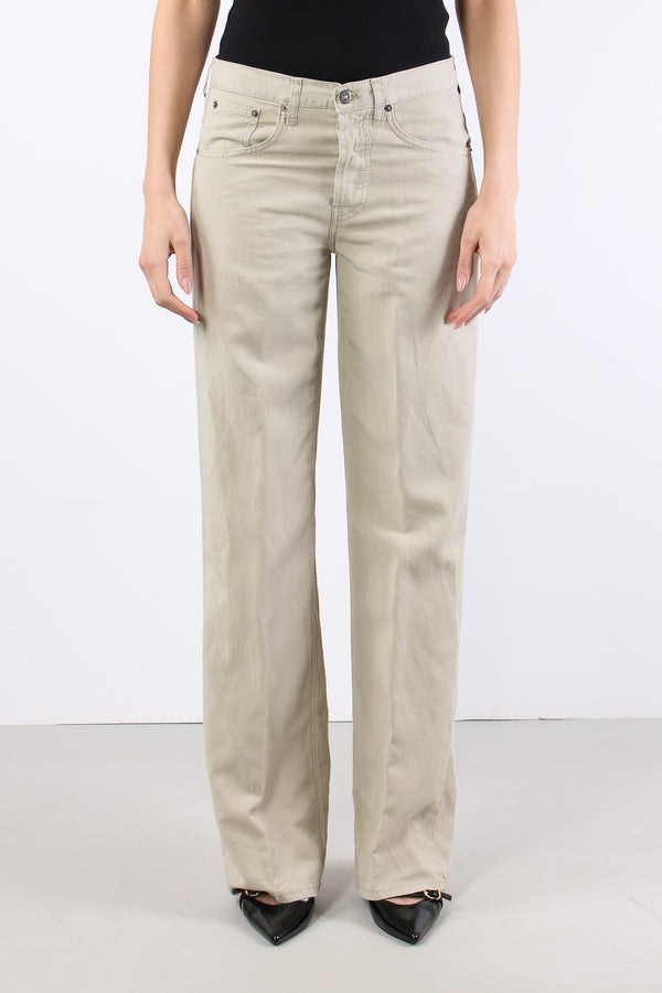 Jacklyn Pantalone Wide Leg Lino Lievito-2