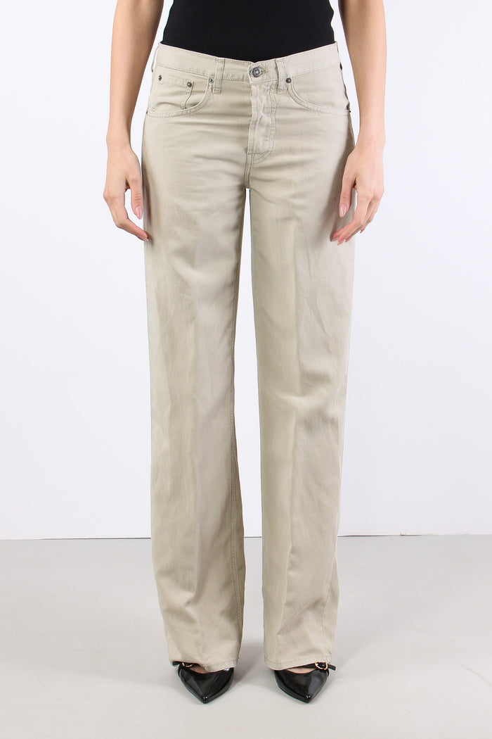 Jacklyn Pantalone Wide Leg Lino Lievito-2