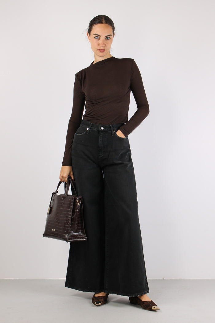 Denim Bull Wide Leg Denim Black