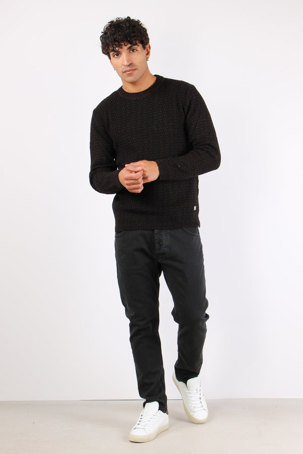 Girocollo Chiccoriso Bicolor Nero/moro