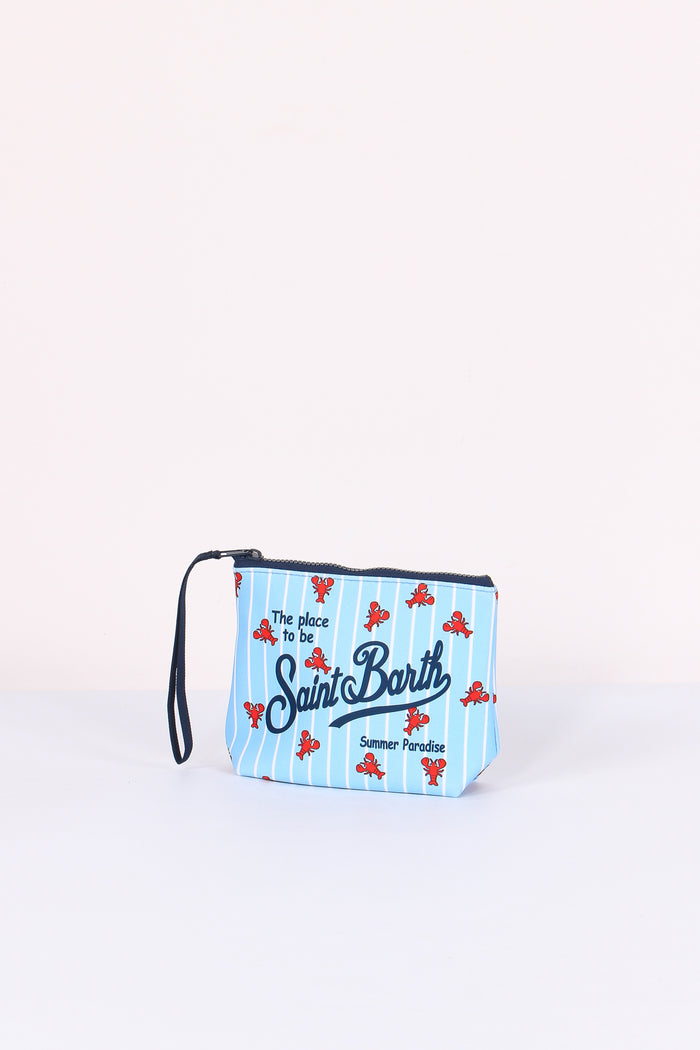 Aline Pochette Righe Azzurro/bianco-2