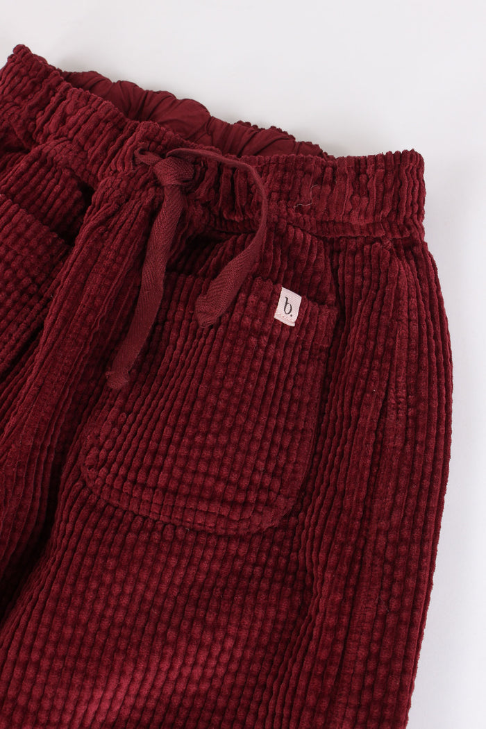 Pantalone Velluto Burgundy-5