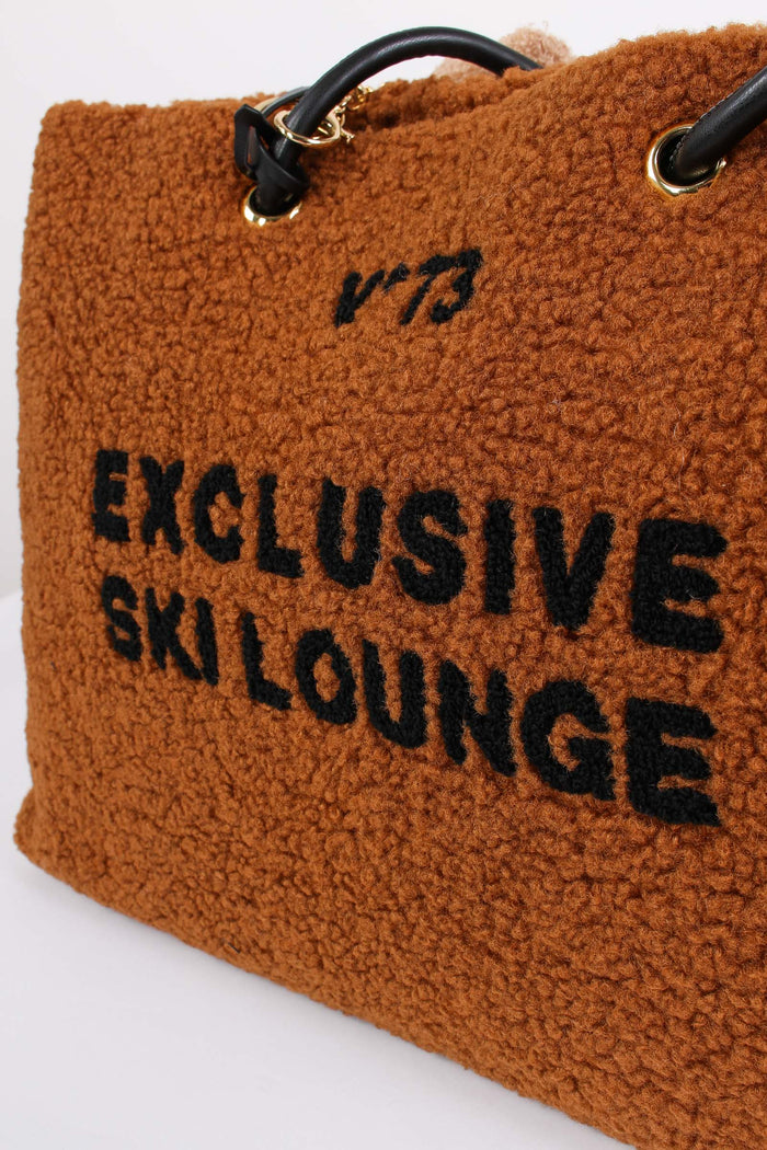 Ski Lounge Shopping Teddy Cuoio/nero-5