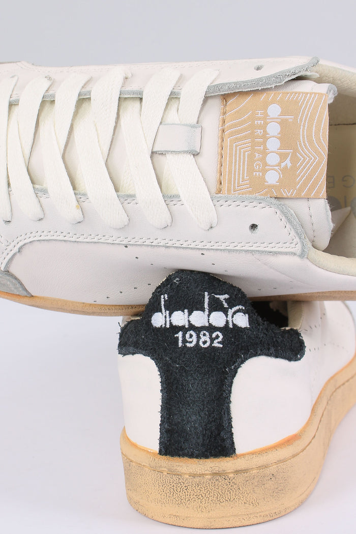 Sneakers Presitge Plain Used Bianco/nero-7