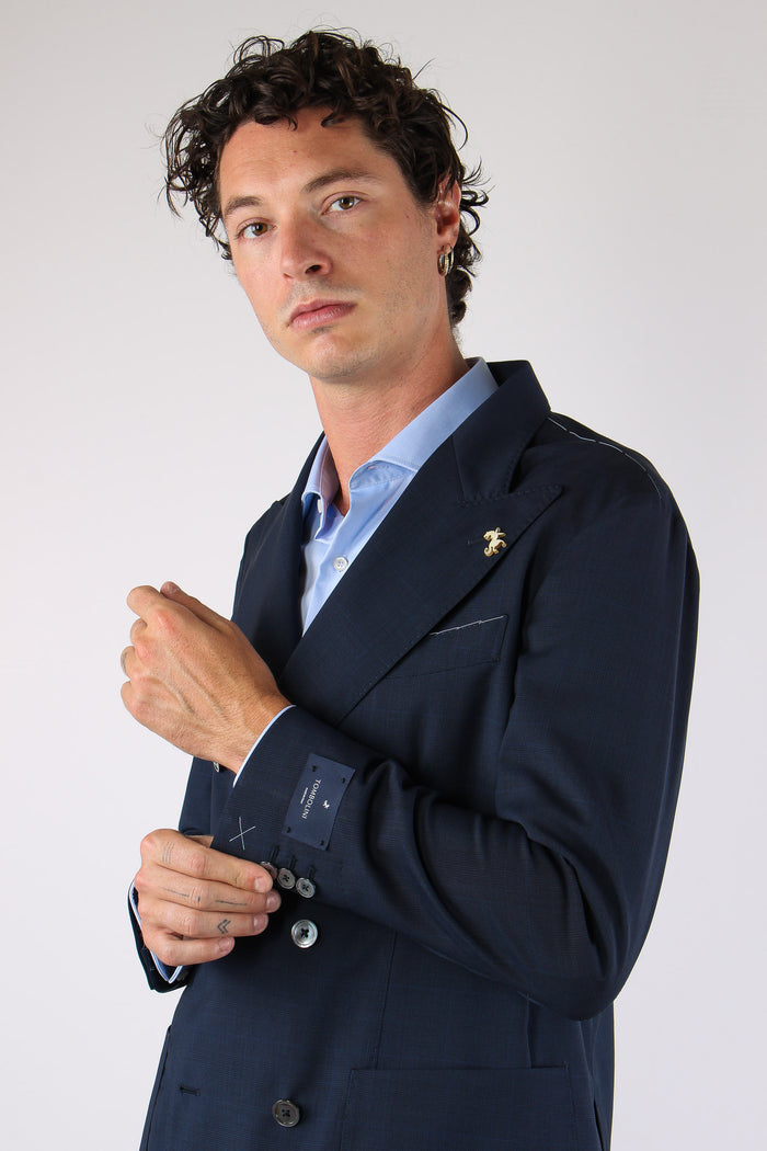 Giacca Galles Doppiopetto Tasc Blue Navy-8