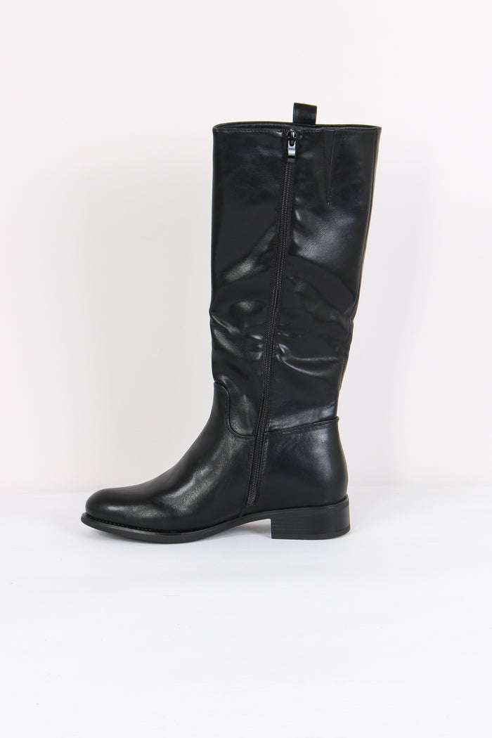 Stivale Gambale Zip Black-5