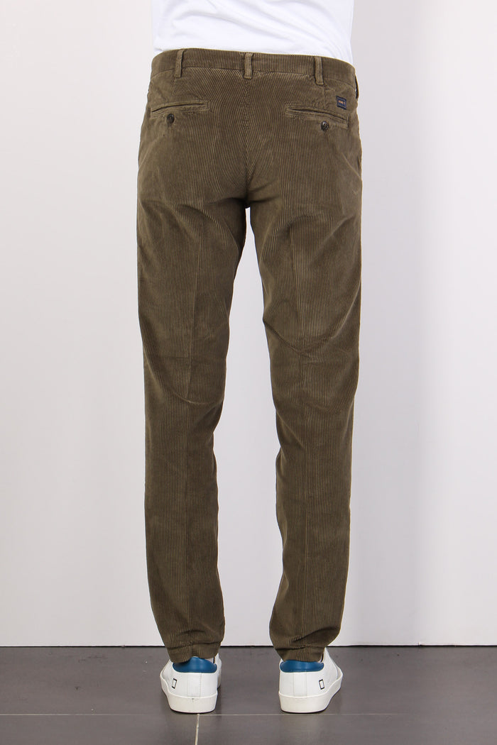 Pantalone Chino Velluto Militare-3