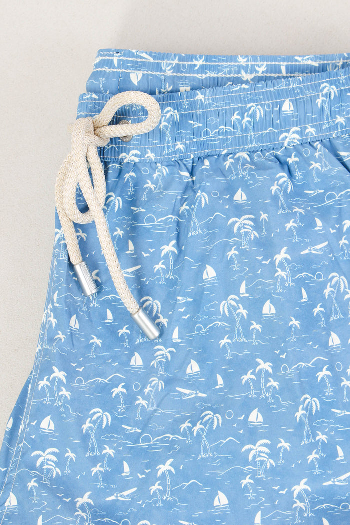 Costume Boxer Stretch Azzurro-8