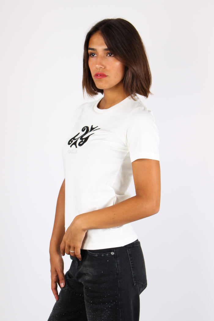 T-shirt Logo Torre Eifeel Off White-2