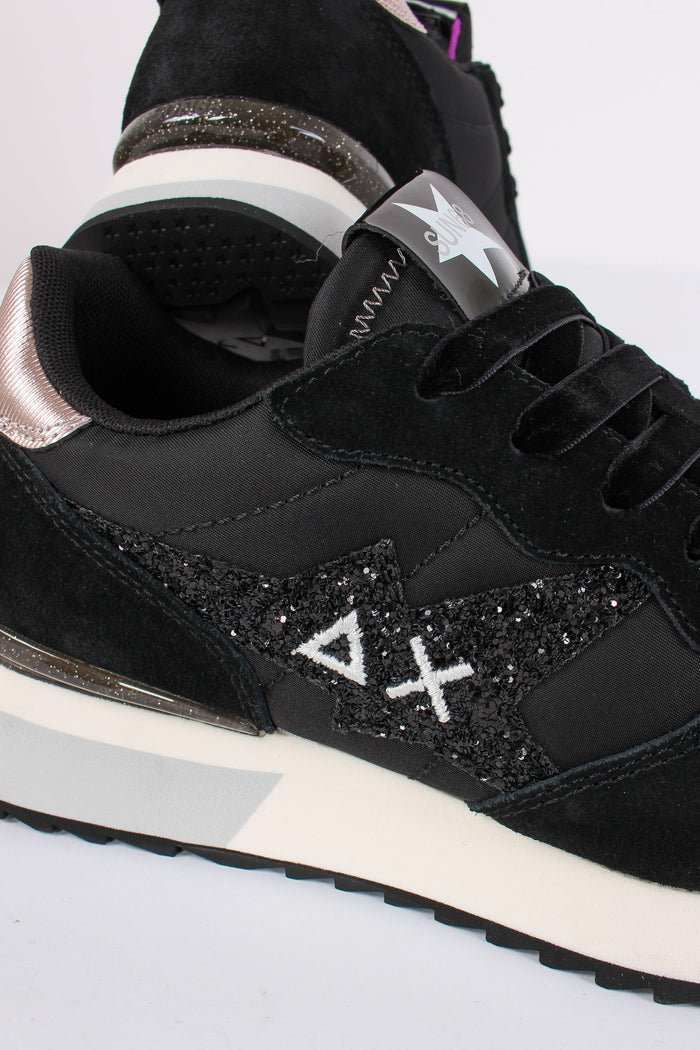 Sneaker Stargirl Glitter Logo Nero-6