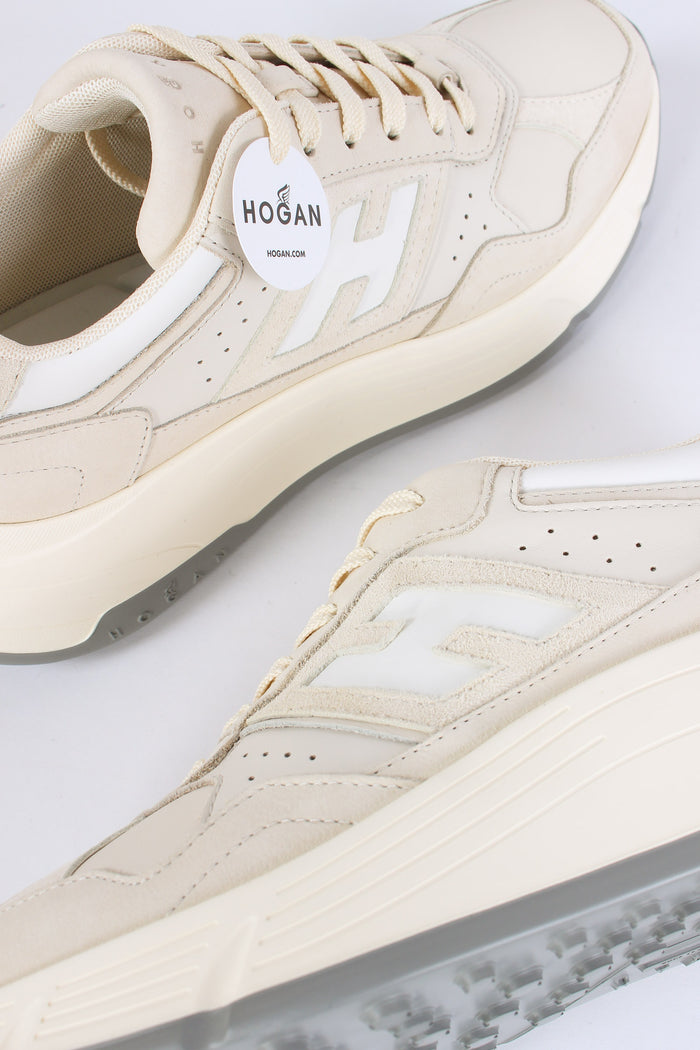 Sneaker Nabuk Platform Avorio/bianco-7