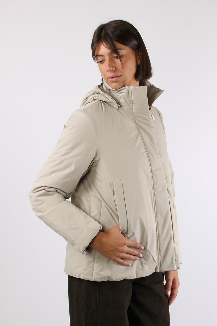 Giubbotto Corto Inserto Marmotta Beige Cashmere/grey Warm-7