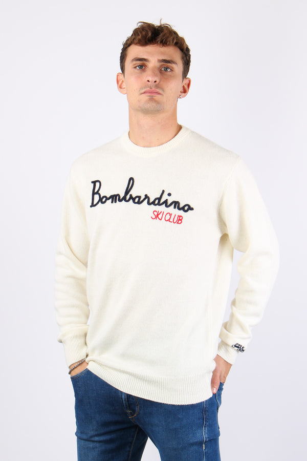 Maglia Girocollo Ricamo Bombardino-2