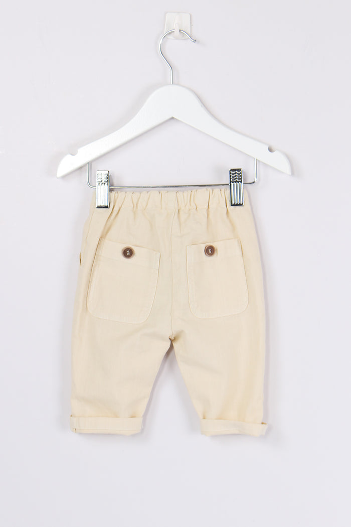 Pantalone Lino Cotone Naturale-2