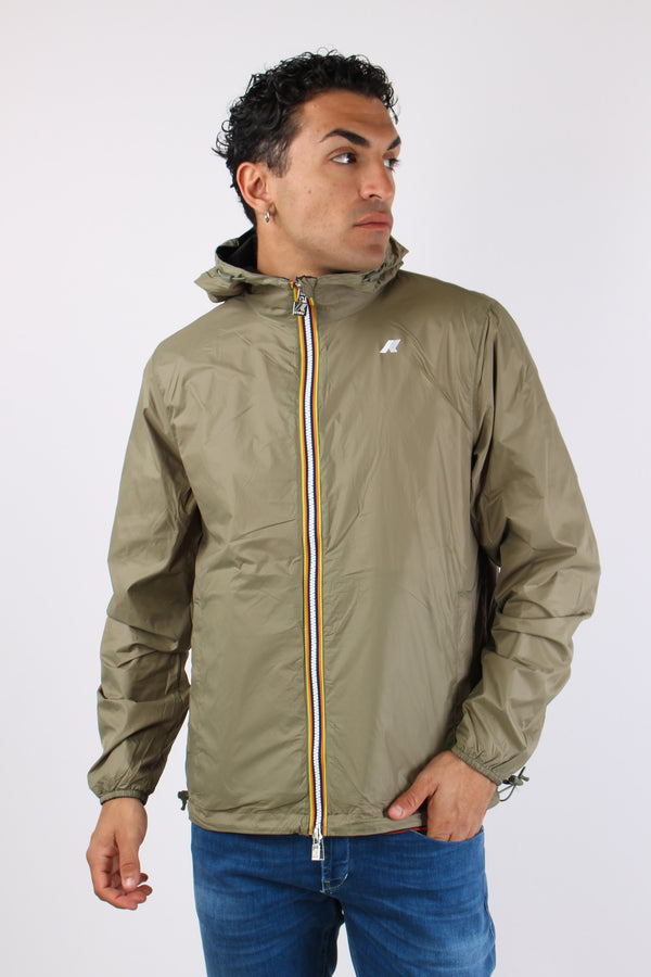 Giubbotto Reversibile Cappuccio Black/green