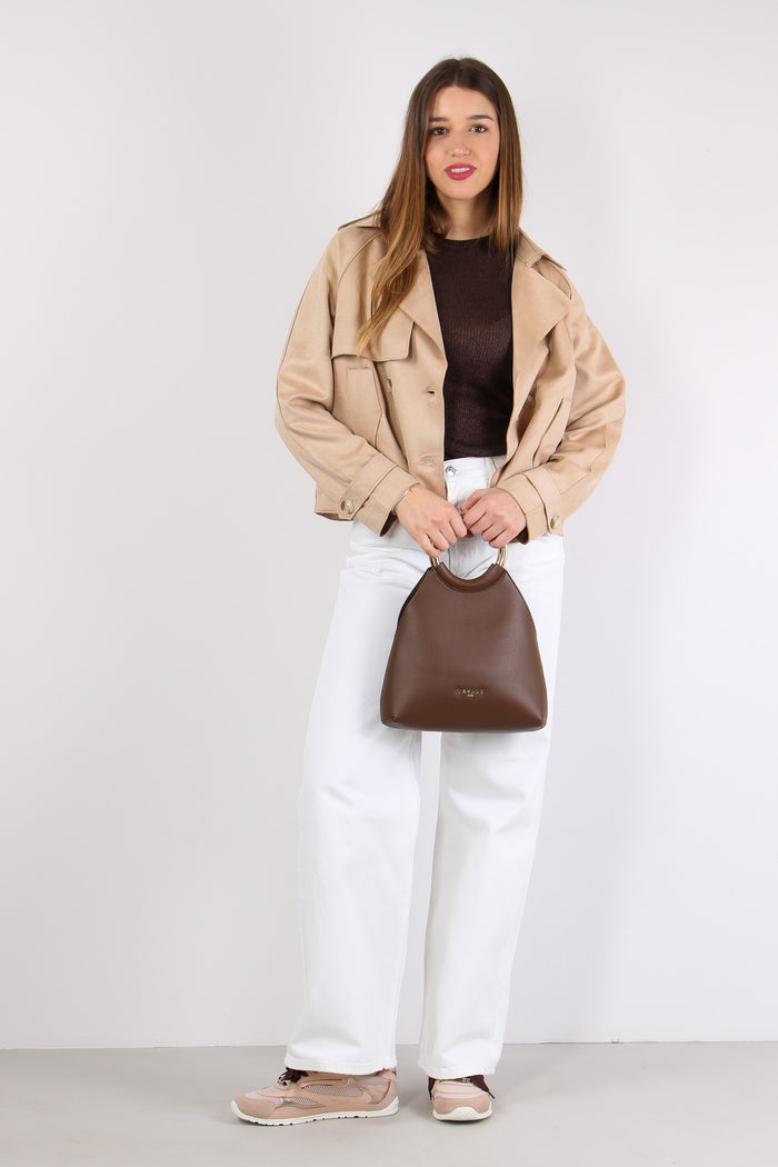 Peacot Corto Tessuto Diagonale Oat-3