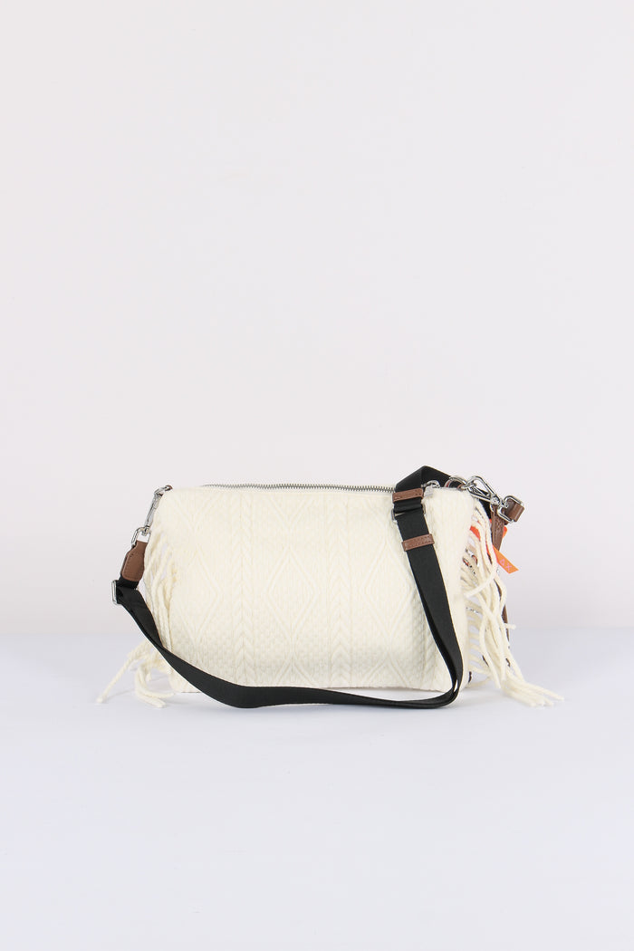 Pochette Frange Bianco-3