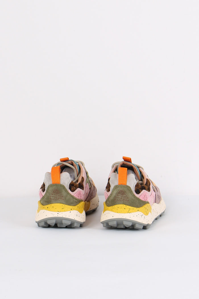 Sneakers Yamano Suede Nylon Light Mustard/grey-3