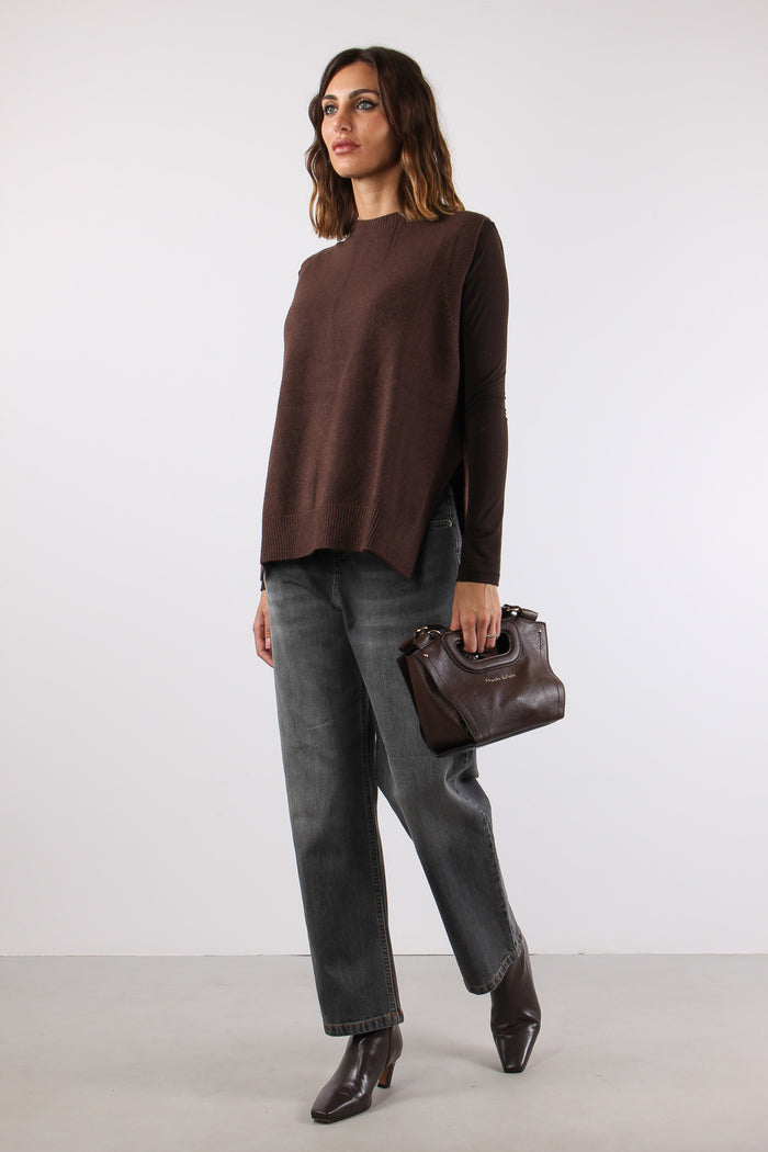 Gilet Viscosa Spacchetti Potting Soil-3