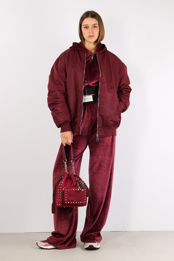 Bomber Piumino Bordeaux