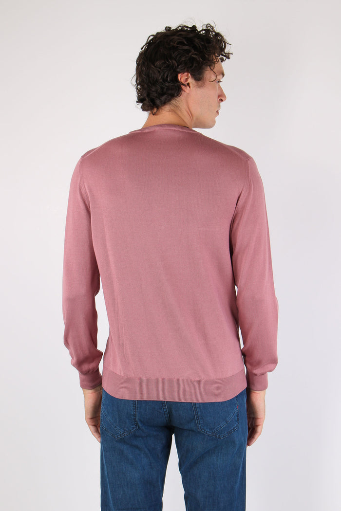 Mgalia Girocollo M/l 100% Cotone Salmone-4