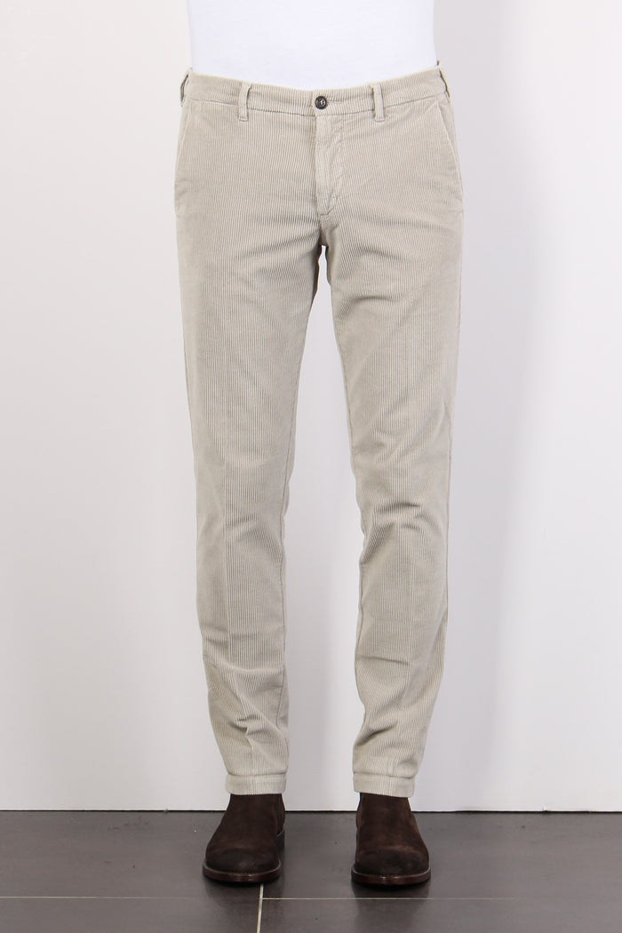 Pantalone Chino Velluto Grigio Perla-2