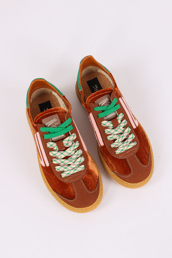 Sneakers  Bimateriale Bronze-2